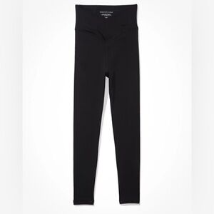 AE The Lightweight Everything Crossover 7/8 Legging Black sz Small EUC